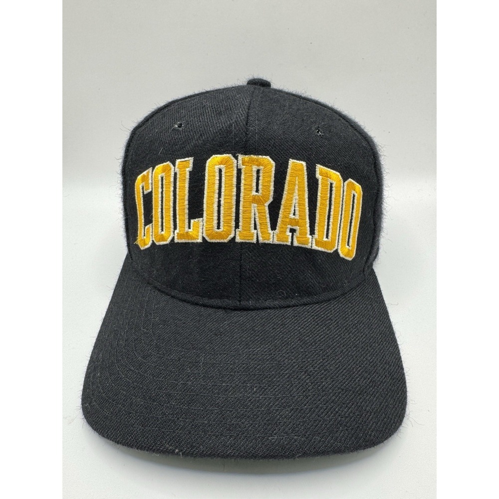 VTG 90s Colorado Buffaloes Starter Snapback Hat Wool Green Underbrim NCAA